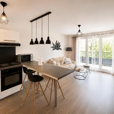Apartment Le Balcon Secret - Panoramic View & Private Parking Tremblay-en-France